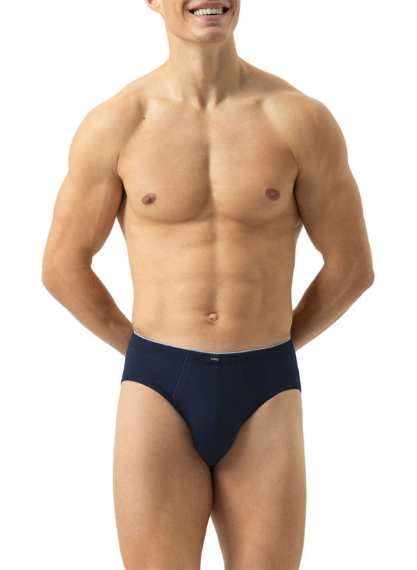Mey Herren Unterwäsche blau Baumwolle & Mix unifarben