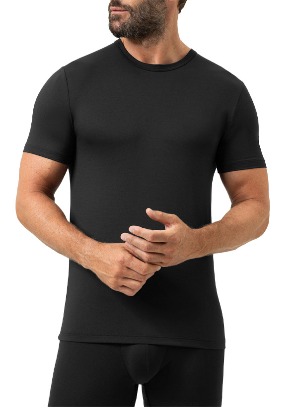Mey Herren Unterwäsche schwarz Viskose/Modal unifarben