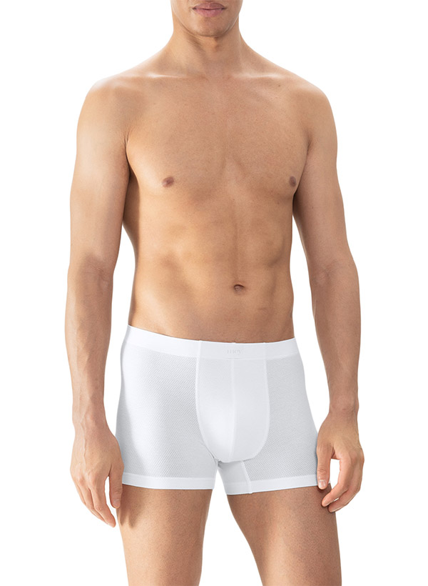 Mey Herren Shorty weiß Baumwolle & Mix unifarben