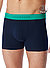 Trunks, Baumwoll-Stretch, schwarz - navy-blau grün