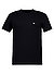 T-Shirt, Baumwoll-Stretch, schwarz - schwarz