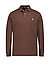 Polo-Shirt, Custom Slim Fit, Baumwoll-Piqué, braun - braun
