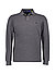 Polo-Shirt, Custom Slim Fit, Baumwoll-Piqué, grau - grau