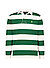Polo-Shirt, Classic Fit, Baumwoll-Jersey, grün gestreift - grün-weiß