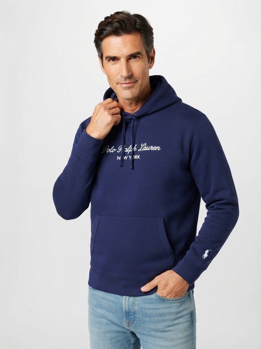 Hoodie, Baumwolle, navy