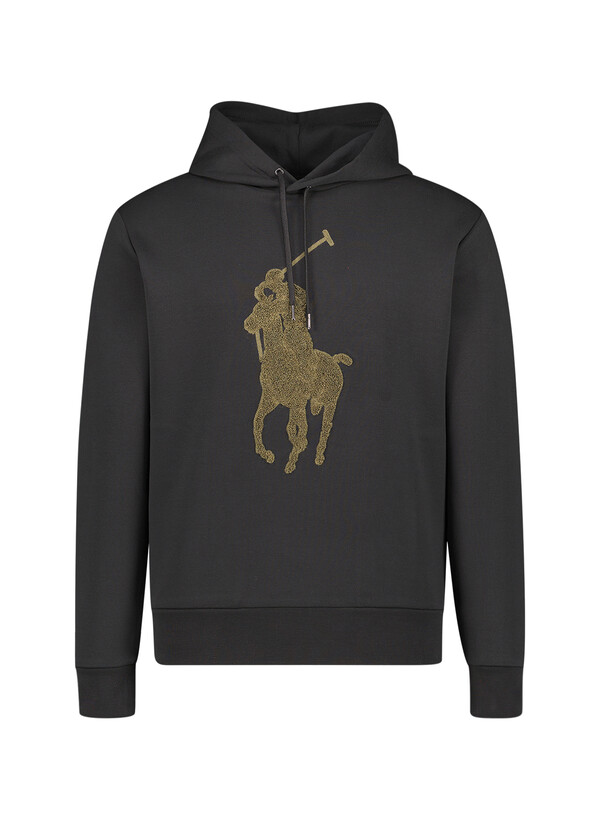 Hoodie, Baumwolle, schwarz