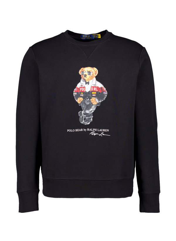 Polo Ralph Lauren Herren Sweatshirt schwarz Baumwolle Motiv
