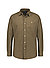Hemd, Custom Fit, Baumwolle, Button-Down, olive - oliv