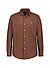 Hemd, Custom Fit, Baumwolle, Button-Down, braun - braun