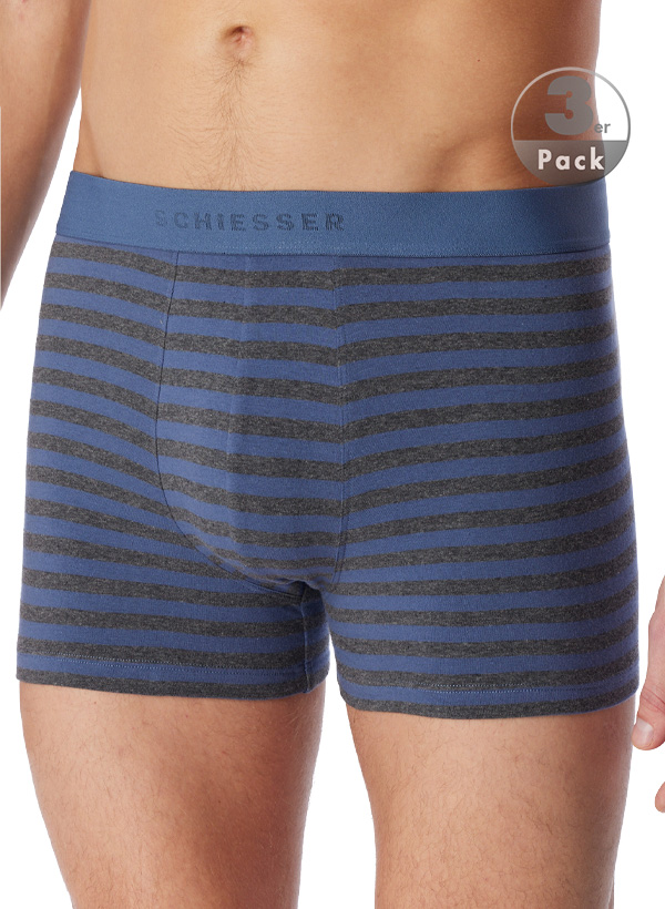 Trunks, Bio Baumwoll-Stretch, blau gestreift