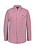 Hemd, Custom, Baumwoll-Stretch,  Button-Down, dunkelrot gestreift - dunkelrot-weiß