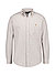 Hemd, Custom Fit, Baumwoll-Stretch, Button-Down, hellbraun gestreift - braun-weiß