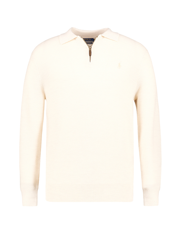 Polo Ralph Lauren Herren Troyer beige Wolle unifarben