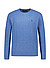 Pullover, Wolle-Kaschmir, blau meliert - blau