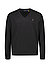Pullover, Merinowolle waschbar, schwarz - schwarz
