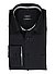Hemd, Comfort, Baumwolle, Kent, Brusttasche, schwarz - schwarz