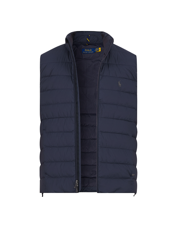 Daunenweste, Mikrofaser wasserabweisend, navy