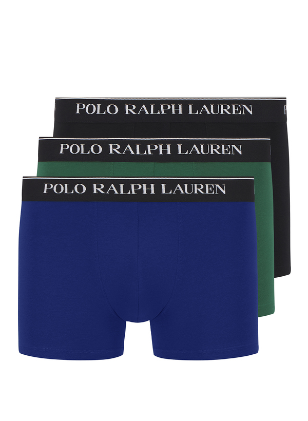Trunks, Baumwoll-Stretch, royal-grün, schwarz