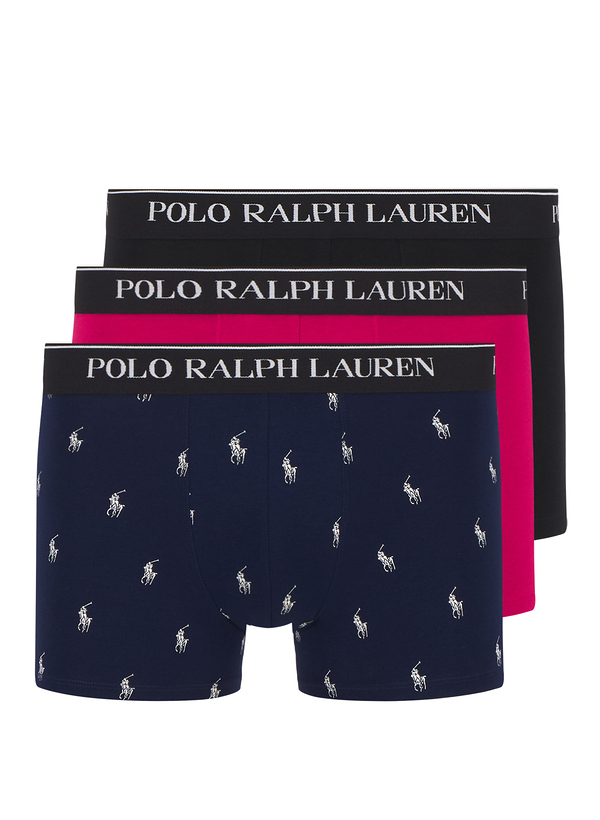 Trunks, Baumwoll-Stretch, navy, rot, schwarz