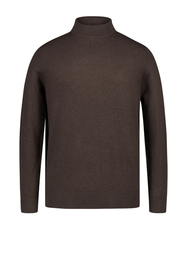 bugatti Herren Pullover braun unifarben