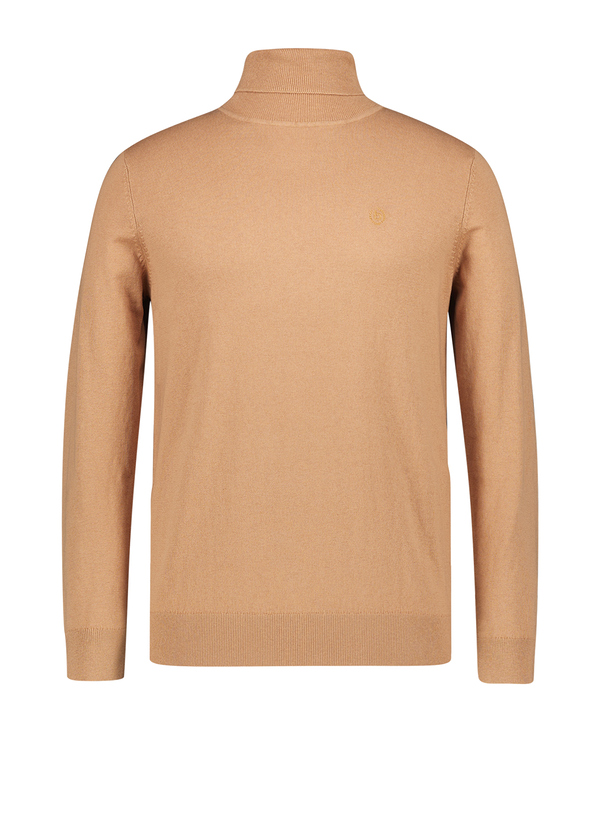 Rollkragenpullover, Baumwolle-Kaschmir, taupe