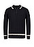 Pullover mit Polokragen, Wollmischung, marine - marine