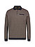 Polo-Shirt, Baumwoll-Mischung, cognac-navy melange - cognac