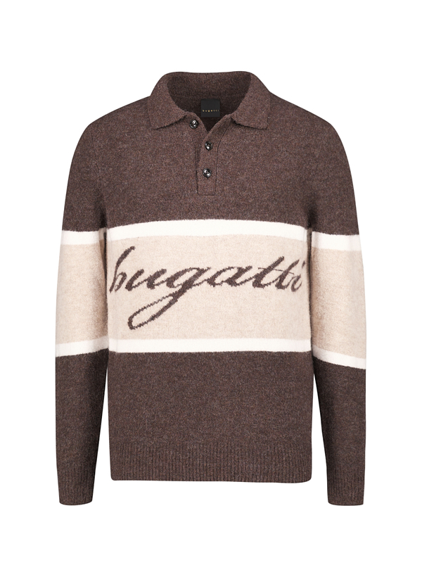 Pullover, Alpaka-Wolle, braun-multicolour