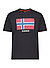T-Shirt Tikki, Baumwolle, schwarz - schwarz
