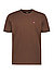 T-Shirt Salis, Regular, Baumwolle, dunkelbraun - dunkelbraun