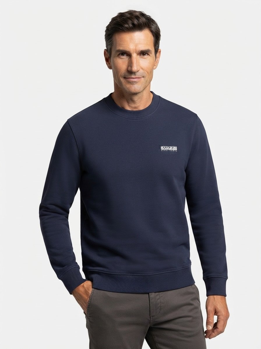 Sweatshirt Small Box, Baumwolle, dunkelblau
