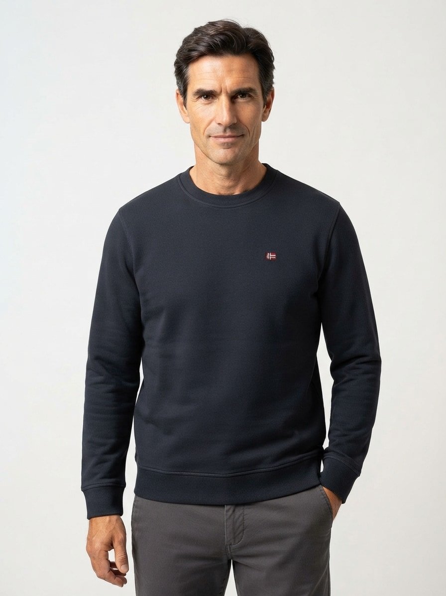 Sweatshirt Balis, Baumwolle, schwarz