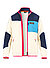 Jacke, Teddyfell, ecru-blau - ecru-blau