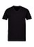 T-Shirts, Baumwoll-Stretch, schwarz - schwarz