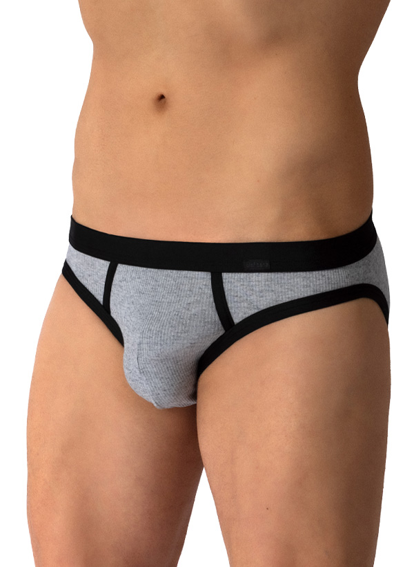 Slip RED2604, Modal-Kaschmir, grau meliert