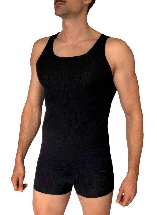 Tanktop RED2604, Modal-Kaschmir, schwarz