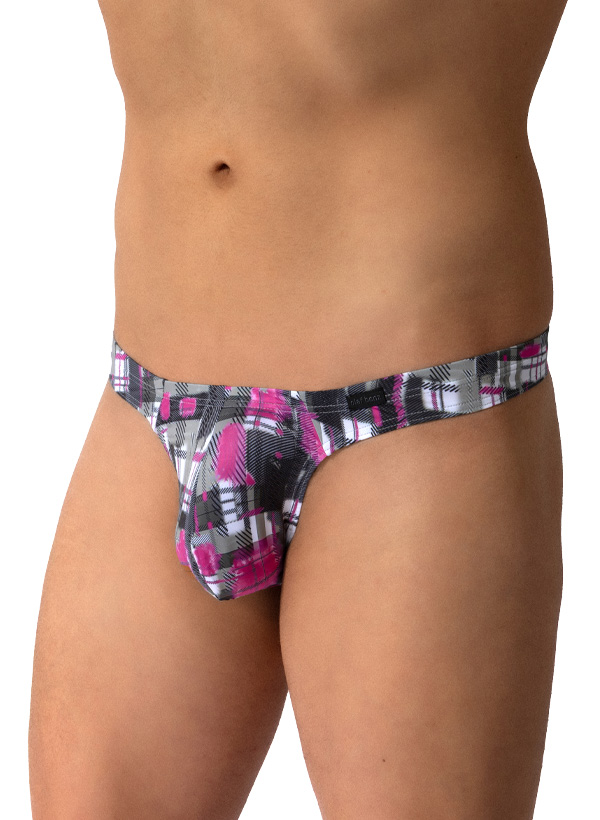 String RED2609, Mikrofaser-Stretch, check magenta