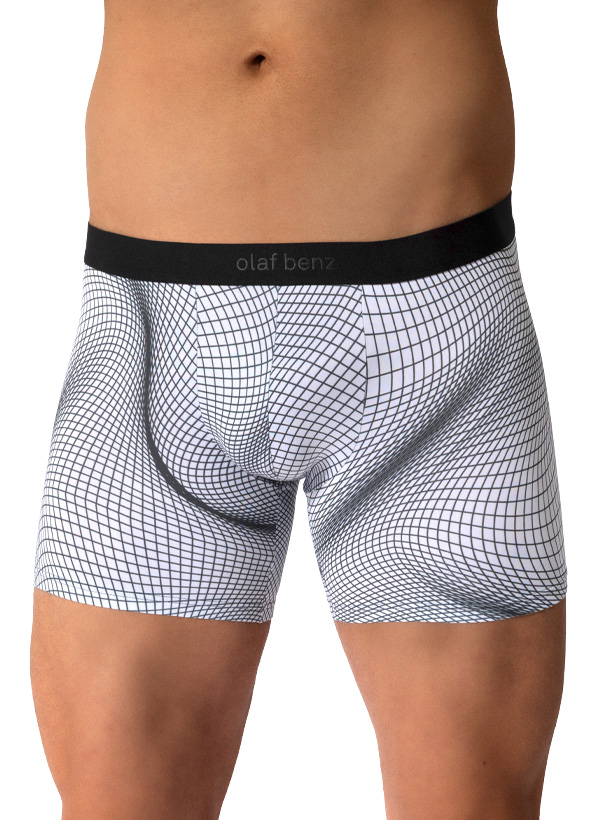 Trunk RED2612, Mikrofaser-Stretch, schwarz-weiß gemustert