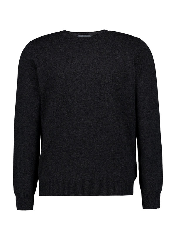 Pullover, Schurwolle-Kaschmir, anthrazit meliert