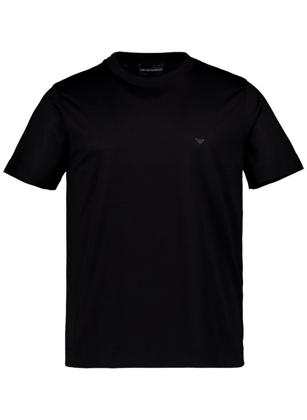 T-Shirt, Lyocell-Baumwolle, schwarz