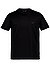 T-Shirt, Lyocell-Baumwolle, schwarz - schwarz