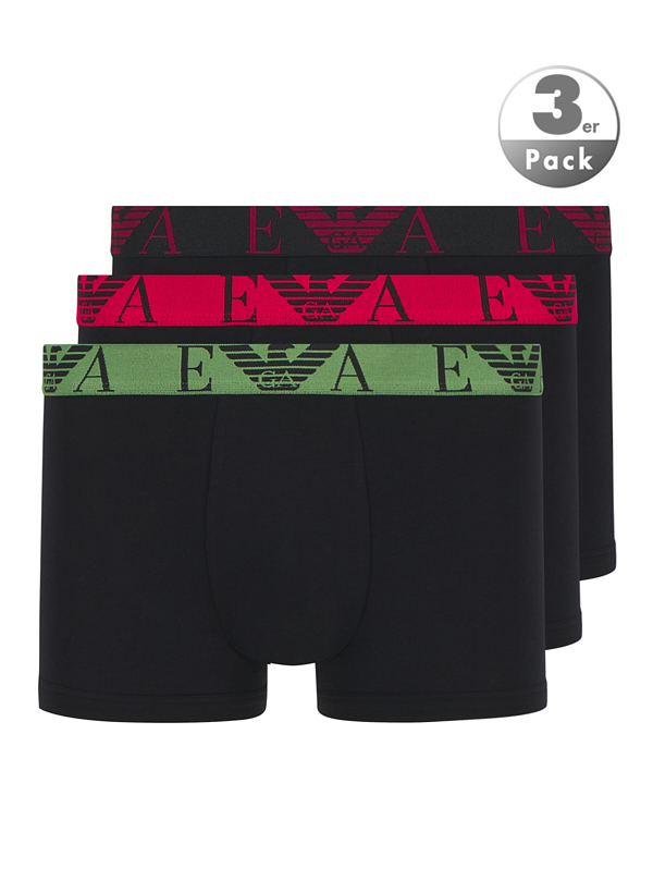 Trunks, Baumwoll-Stretch, schwarz