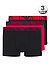 Trunks, Baumwoll-Stretch, schwarz-rot - schwarz-rot