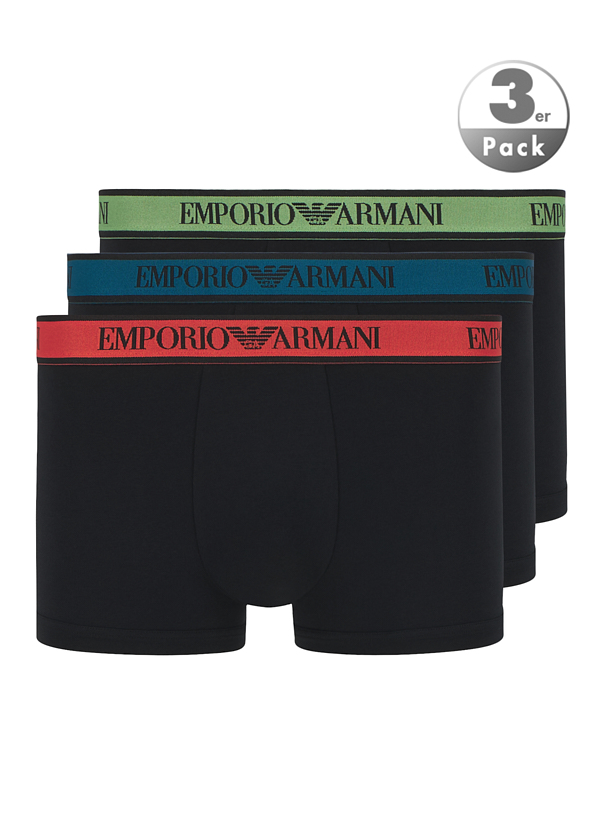 Trunks, Baumwoll-Stretch, schwarz