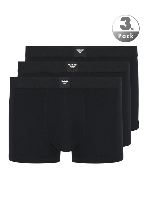 Trunks, Baumwoll-Stretch, schwarz