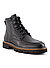 Schnürboots March, Leder, schwarz - schwarz