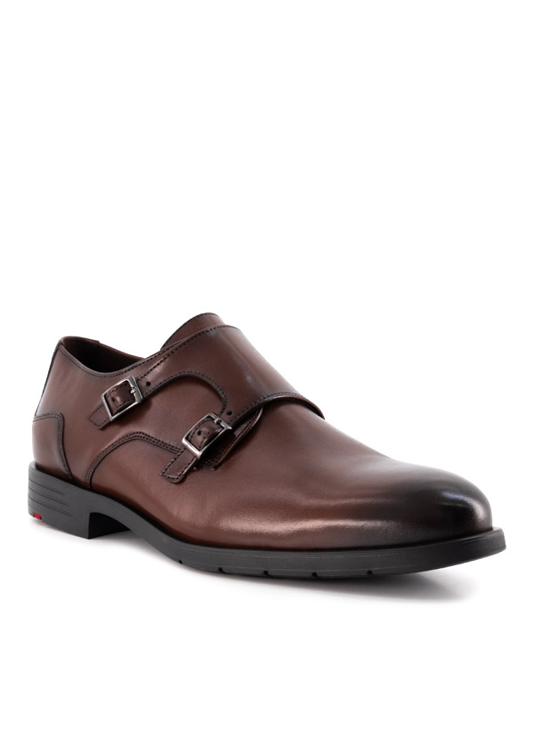 Doppelmonk Eezy, Leder, braun
