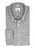 Hemd, Comfort, Flanell, Button-Down, Brusttasche, weiß-dunkelgrün kariert - weiß-dunkelgrün