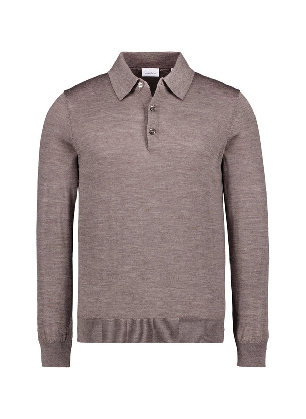 Pullover, Merinowolle, braun meliert
