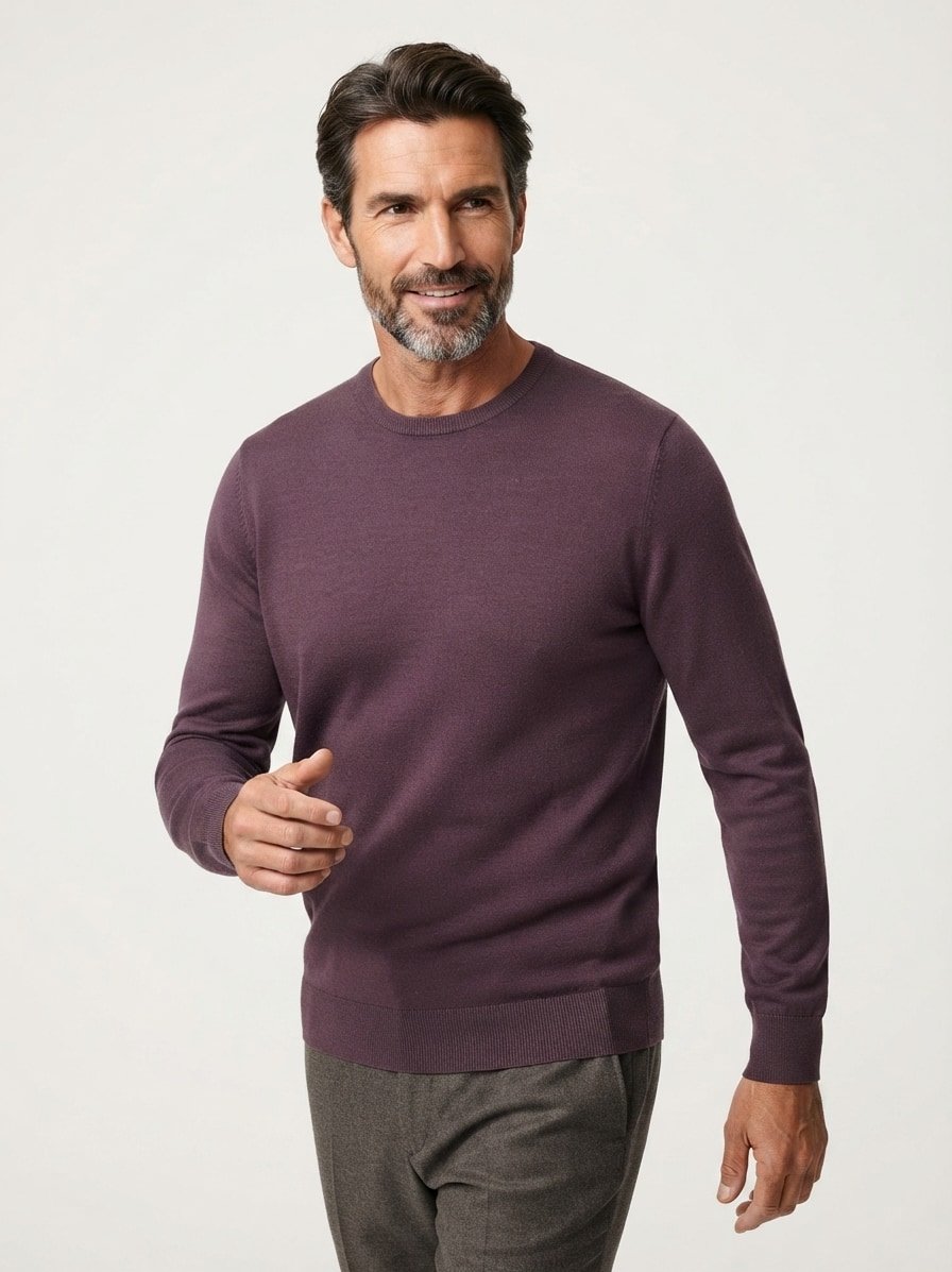 Pullover, Wolle, dunkelbraun